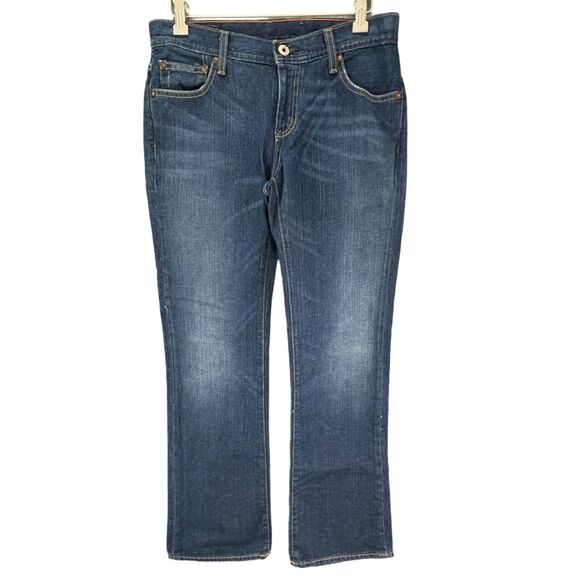 Ralph Lauren Jeans Womens 6 Blue Kelly Stretch Denim Y2K Bootcut Whisker Western - Picture 1 of 13